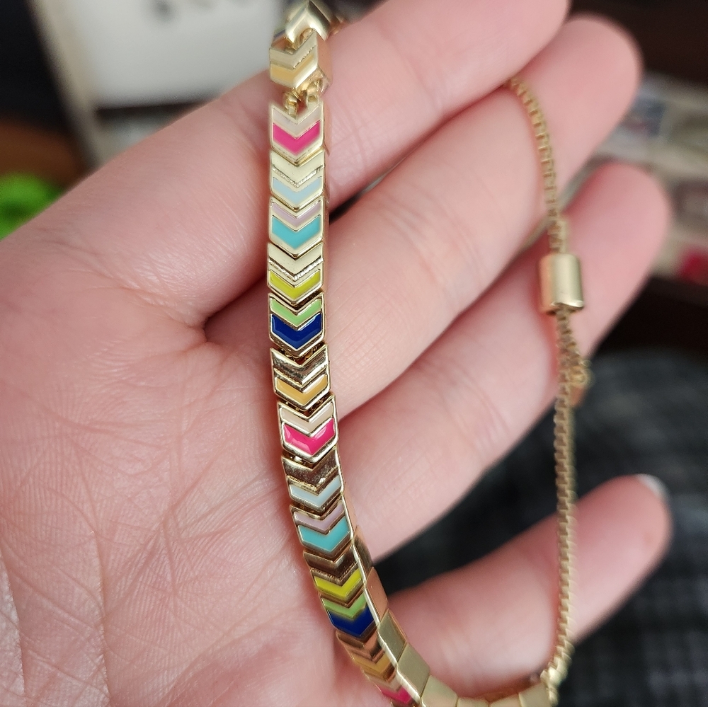 BaubleBar Multicolor Chevron Bracelet